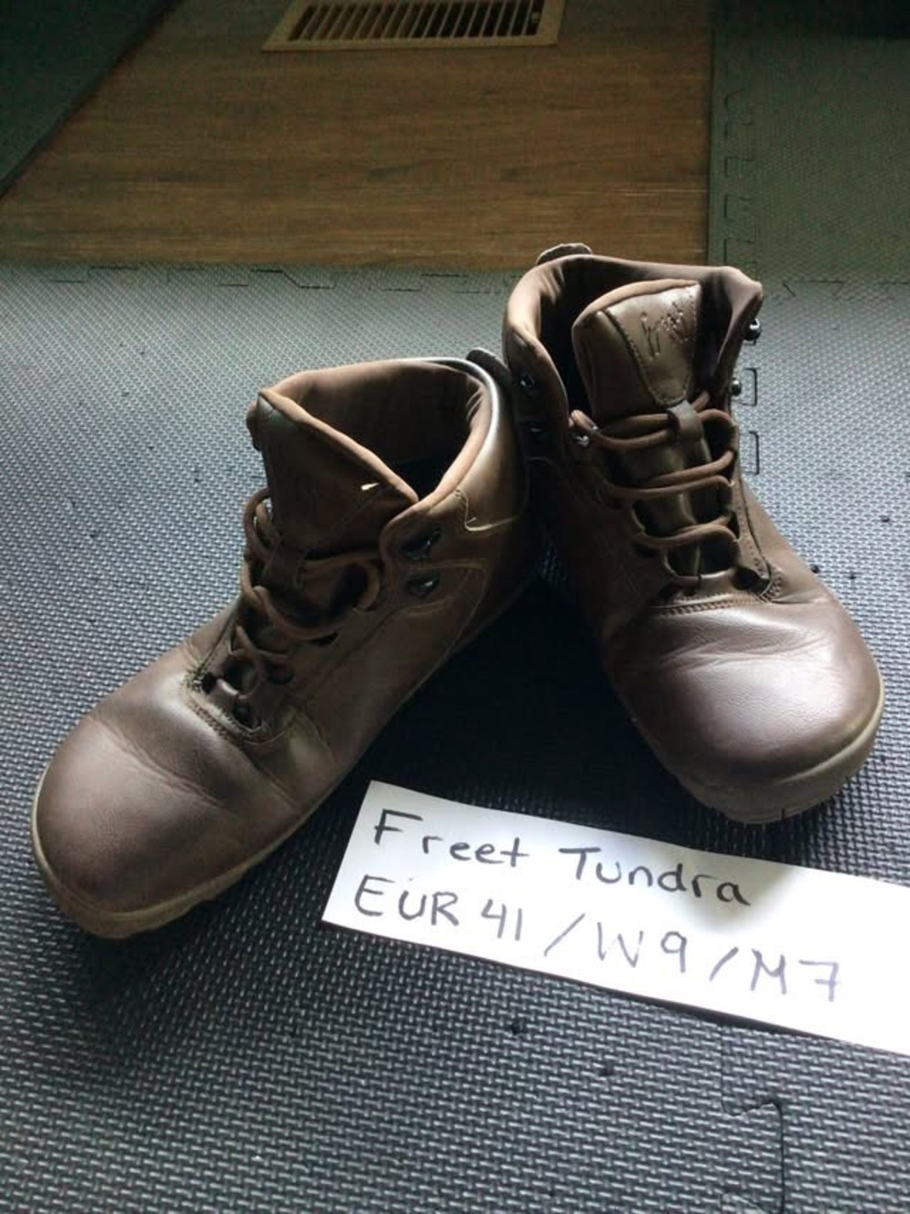 Freet Tundra Brown Vegan Leather Hiking Boots